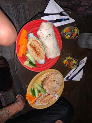 puccia e kebab veg  at Radici Cocktails & Beer in Albano Laziale