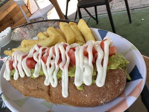 Completo Vegan 🫶🏾  at Yizak Vegan Food in Santiago