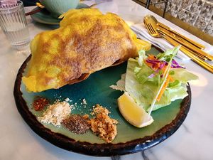 Pad Thai rice crepe at The Living Story Cafe in Enmore