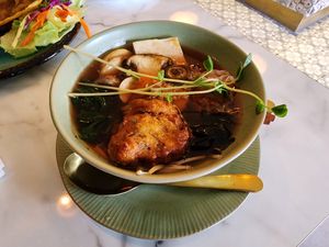 Noodle soup at The Living Story Cafe in Enmore