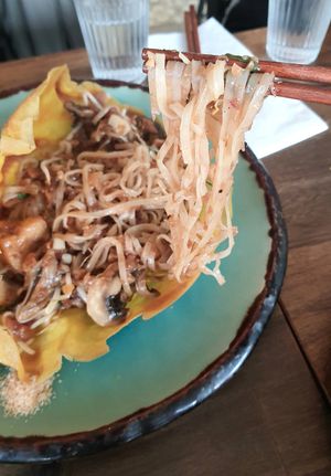 Pad Thai - close-up at The Living Story Cafe in Enmore