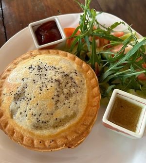 mushroom puff pie  at The Muffin Man in Siem Reap