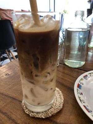 iced latte   at The Muffin Man in Siem Reap