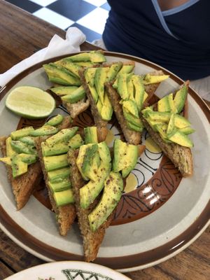 avocado toasts   at The Muffin Man in Siem Reap