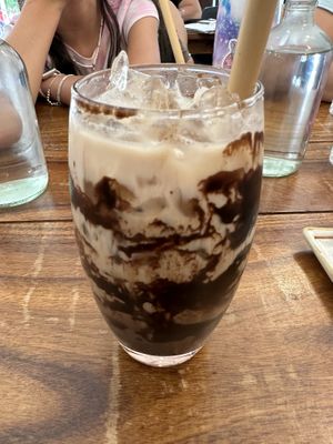 Oatmilk mocha #Veganuary at The Muffin Man in Siem Reap