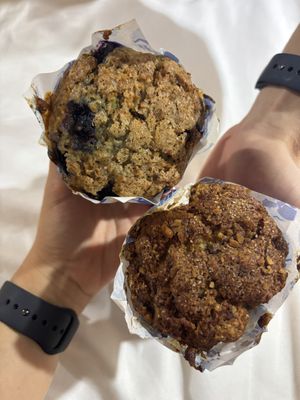 Blueberry & Banana Walnut muffins  at The Muffin Man in Siem Reap