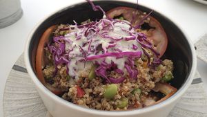 Quinoa salad at Toc Toc in Tenerife