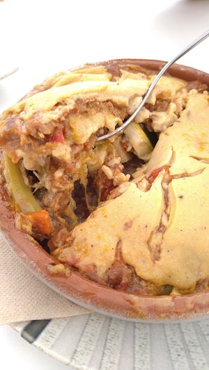 Zucchini lasagna at Toc Toc in Tenerife