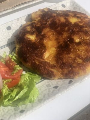 Delicious vegan potato omelette!  #Veganuary at Toc Toc in Tenerife