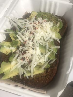 Avocado & cheese toast  #Veganuary at Toc Toc in Tenerife