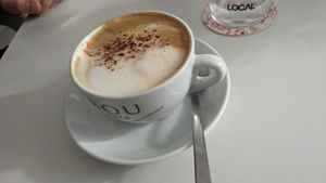 Cappuccino mit Hafermilch - 10 von 10(!) at Toc Toc in Tenerife