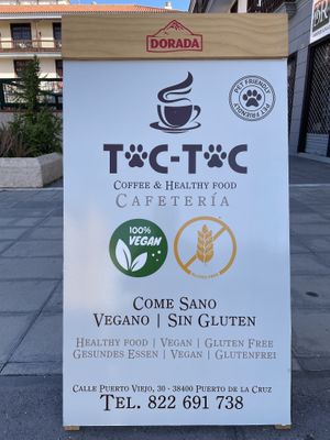 Next to the entrance   at Toc Toc in Tenerife