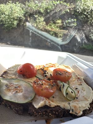 Hummus Stulle  at Toc Toc in Tenerife