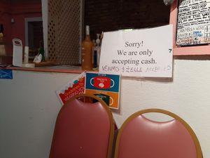 Cash is best! Lots of food for the money! at Yabba's Ital Restaurant in St Thomas