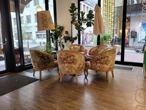 Some indoor seating at Condeco in Gothenburg