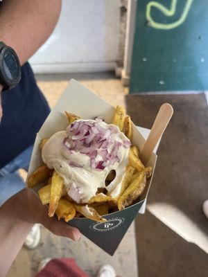 Vegan truffle mayo  at Potato Project in Lisbon