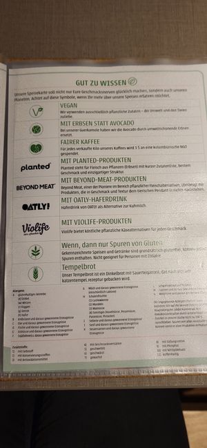 Hilfreiche Infos aus der Spiese- und Getränkekarte at Katzentempel - Hannover in Hannover