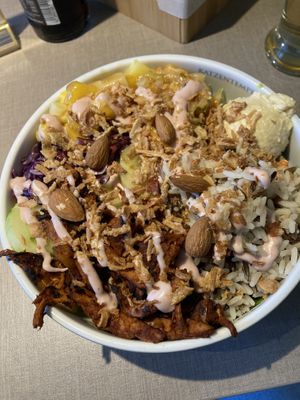 Tiger Bowl mit veganem Pulled Pork  at Katzentempel - Hannover in Hannover