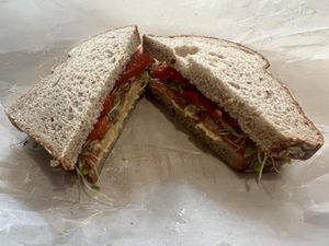 Van Dorn’s Vegan sandwich  at Ithaca Bakery - Triphammer in Ithaca