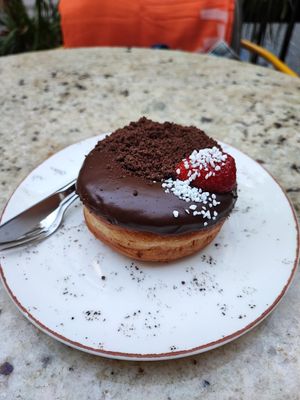 3D chocolate donut 🍩 at Holy Donut - Vilniaus in Vilnius