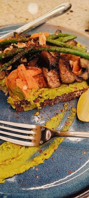 Delicious asparagus toast at Holy Donut - Vilniaus in Vilnius