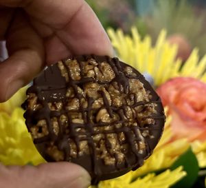 Sunflower butter cup cookie  at Electric Beets in Brooklyn