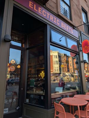 Street view at Electric Beets in Brooklyn