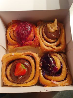 Verschiedene Sorten an Zimtschnecken at Cinnamood in Koblenz