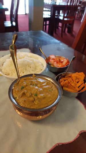 Mushroom Matar at Sumathi Indian Restaurant in Belize City