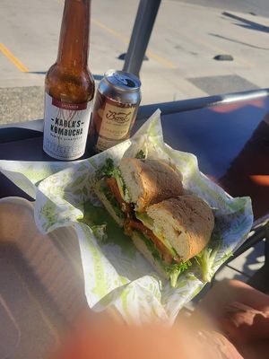Vegan sandwiches with kombucha   at Pasillo Sanó  in Tijuana