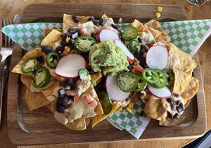 Ultimate Vegan Nachos #Veganuary at Pedal Haus Brewery in Chandler