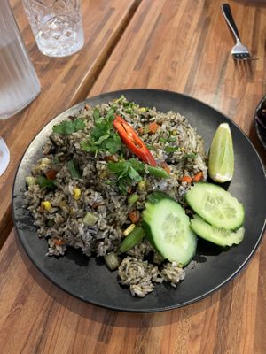 Olive Fried Rice  at Kuan Yin Tea House in Southport