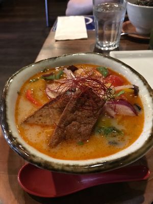 Vegetable ramen w/o  egg. at Marufuku Ramen in Oakland