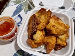 Fried wontons  at Veggie House in Las Vegas