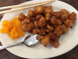 Orange Chicken at Veggie House in Las Vegas