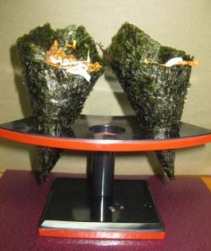 veggie hand roll at Veggie House in Las Vegas