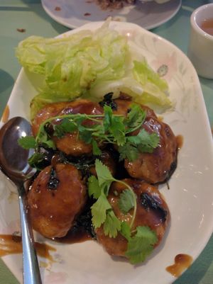 lotus cakes at Veggie House in Las Vegas