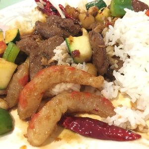 Kung Pao (beef-chicken-shrimp) at Veggie House in Las Vegas