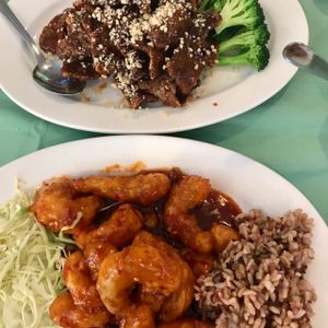 crispy hon hon ";shrimp";, crispy ";beef";... absolutely delicious! at Veggie House in Las Vegas