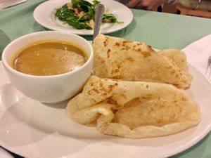 roti with curry sauce  at Veggie House in Las Vegas