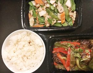 Fier d'être vegan at Veggie House in Las Vegas