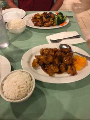 Sesame chicken.  at Veggie House in Las Vegas