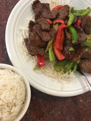 Spicy Mongolian Beef at Veggie House in Las Vegas