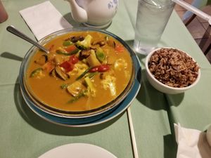Tamarind curry, delicious at Veggie House in Las Vegas