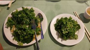 Cilantro salad at Veggie House in Las Vegas