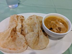 Roti with curry sauce at Veggie House in Las Vegas