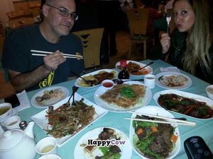What a vegan feast!  chef kenny is the best! ! at Veggie House in Las Vegas