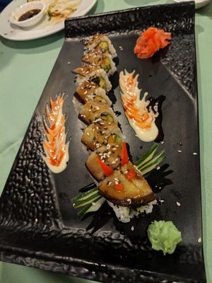 Fiery Dragon roll at Veggie House in Las Vegas