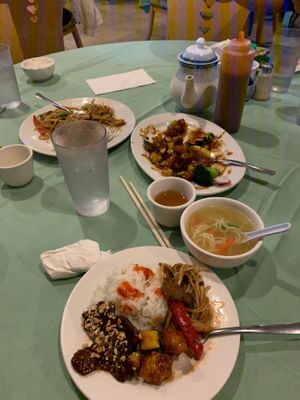 Forgot to take a photo before eating...  at Veggie House in Las Vegas