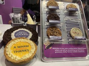 Vegan Cookies on Display at Insomnia Cookies - E Baldo Dr in Chicago